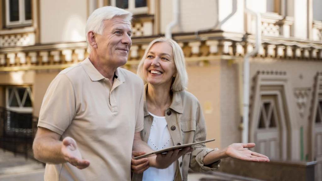 Couple de retraités souriant – vivre sa retraite au Portugal