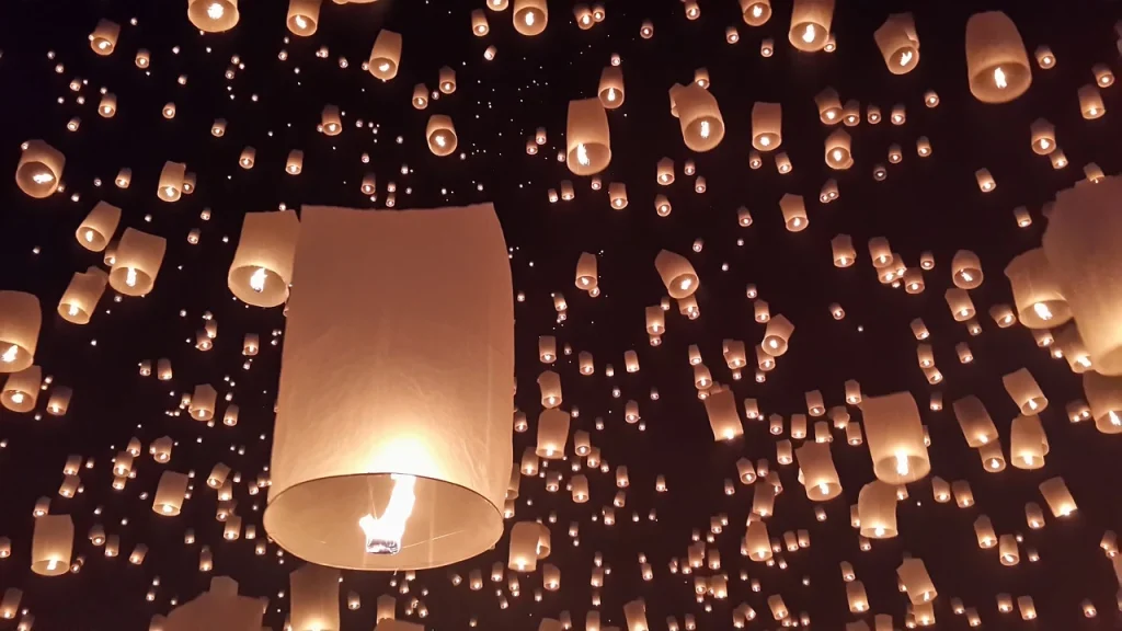 Festivals in Thaïland-Floating lantern