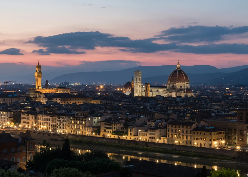 Florence’s historic skyline, a popular destination for buying a property in Italy for tourism and culture.