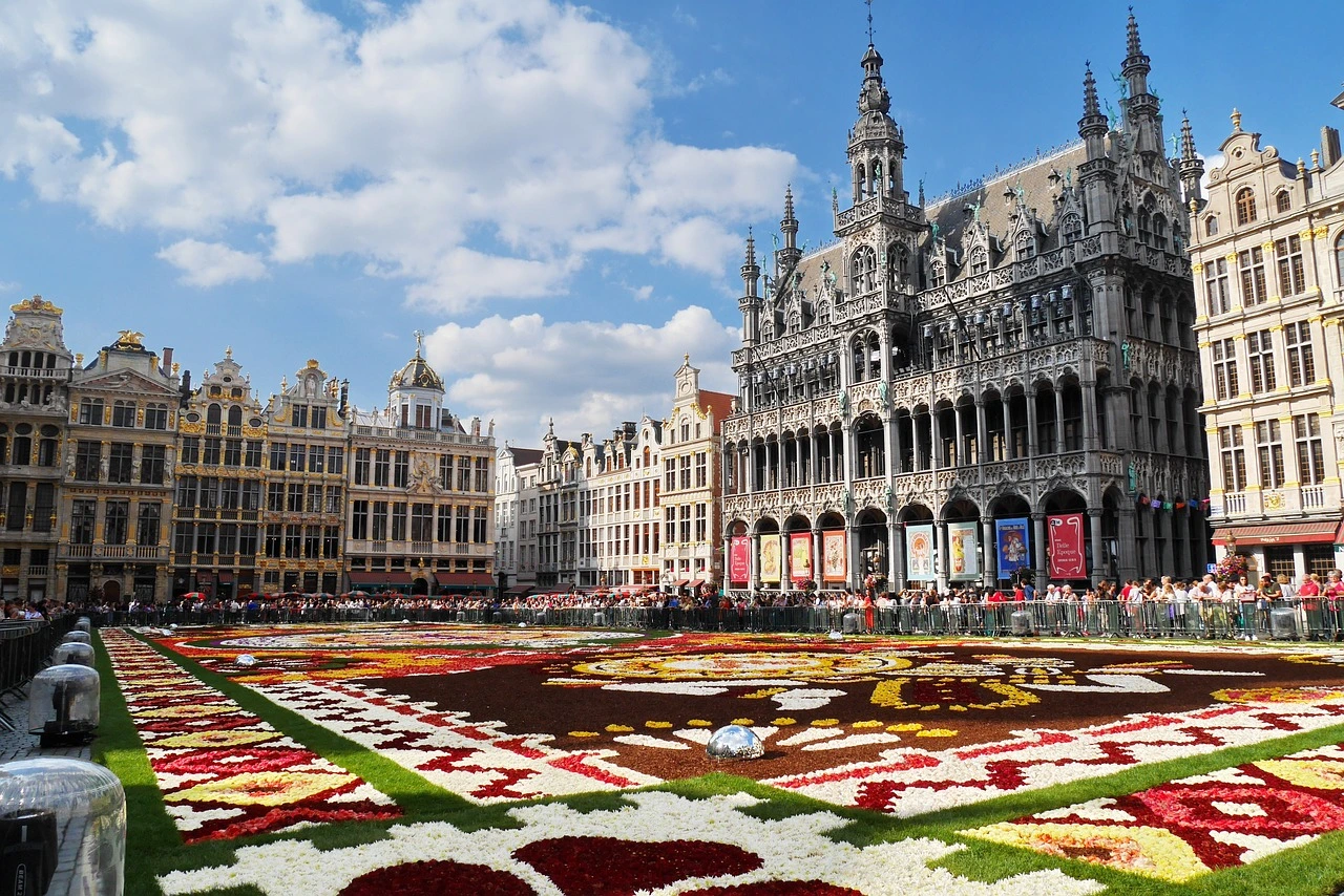 The Grand Place in Brussels, a prime location for renting in Belgium, offering historic apartments and vibrant city life.