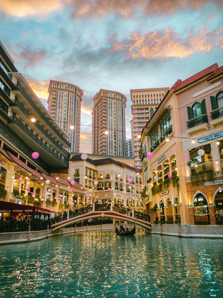 View on Taguig neighborhood in Metro Manilla, Philippines