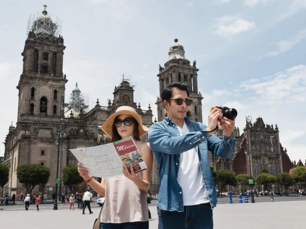touristes venu pour voyager au Mexique