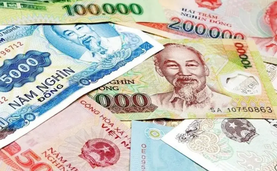 Colorful Vietnamese đồng bills representing daily expenses and the affordable cost of living in Vietnam for expats in 2025.