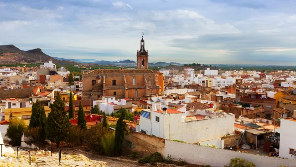 Vue d’une ville mexicaine avec quartiers résidentiels, utile pour illustrer le logement étudiant au Mexique.
